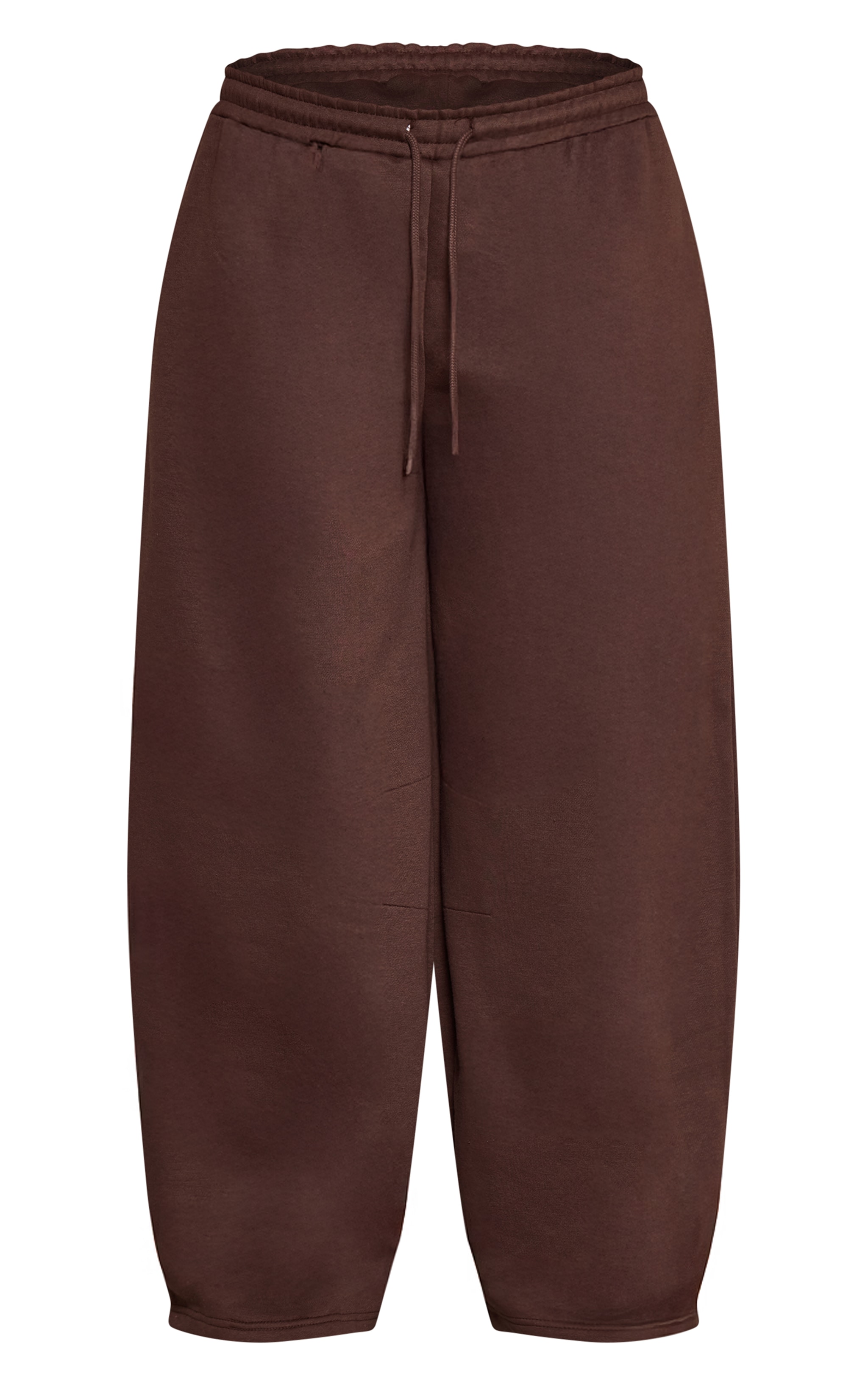 Plus Chocolate Marl Barrel Leg Joggers image 5