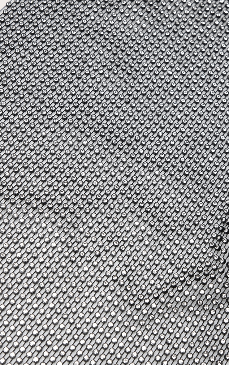 Black Diamante Fishnet Headpiece image 3