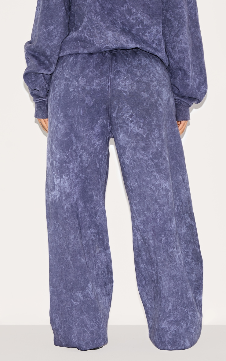 Shape Navy Washed Wide Leg Sweatpants image 3