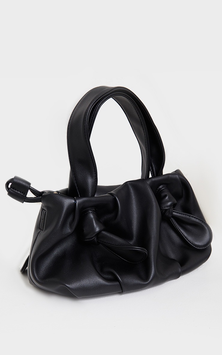 Black Double Knot Shoulder Bag