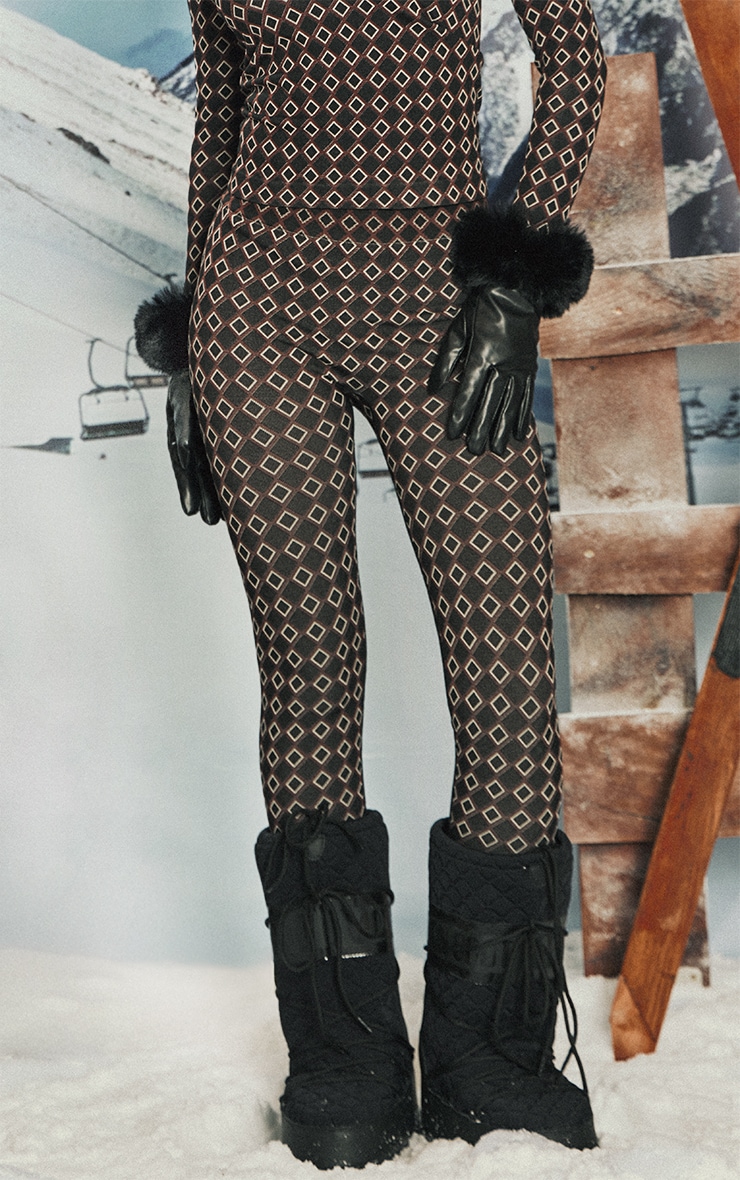 PLT SKI Chocolate Jacquard Seamless Legging image 2