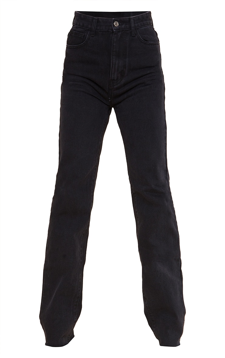 Tall Washed Black Long Leg Straight Leg Jeans image 5