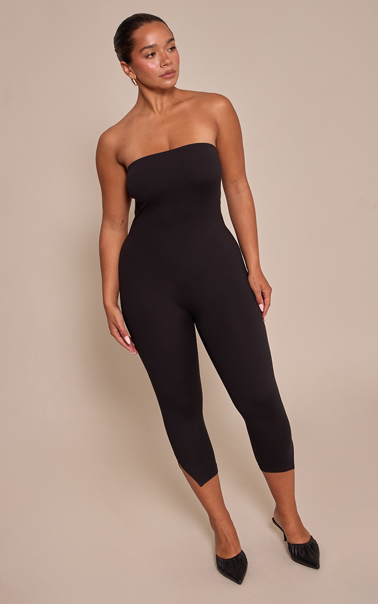Shape Black Sculpt Bandeau Capri Jumpsuit image 3