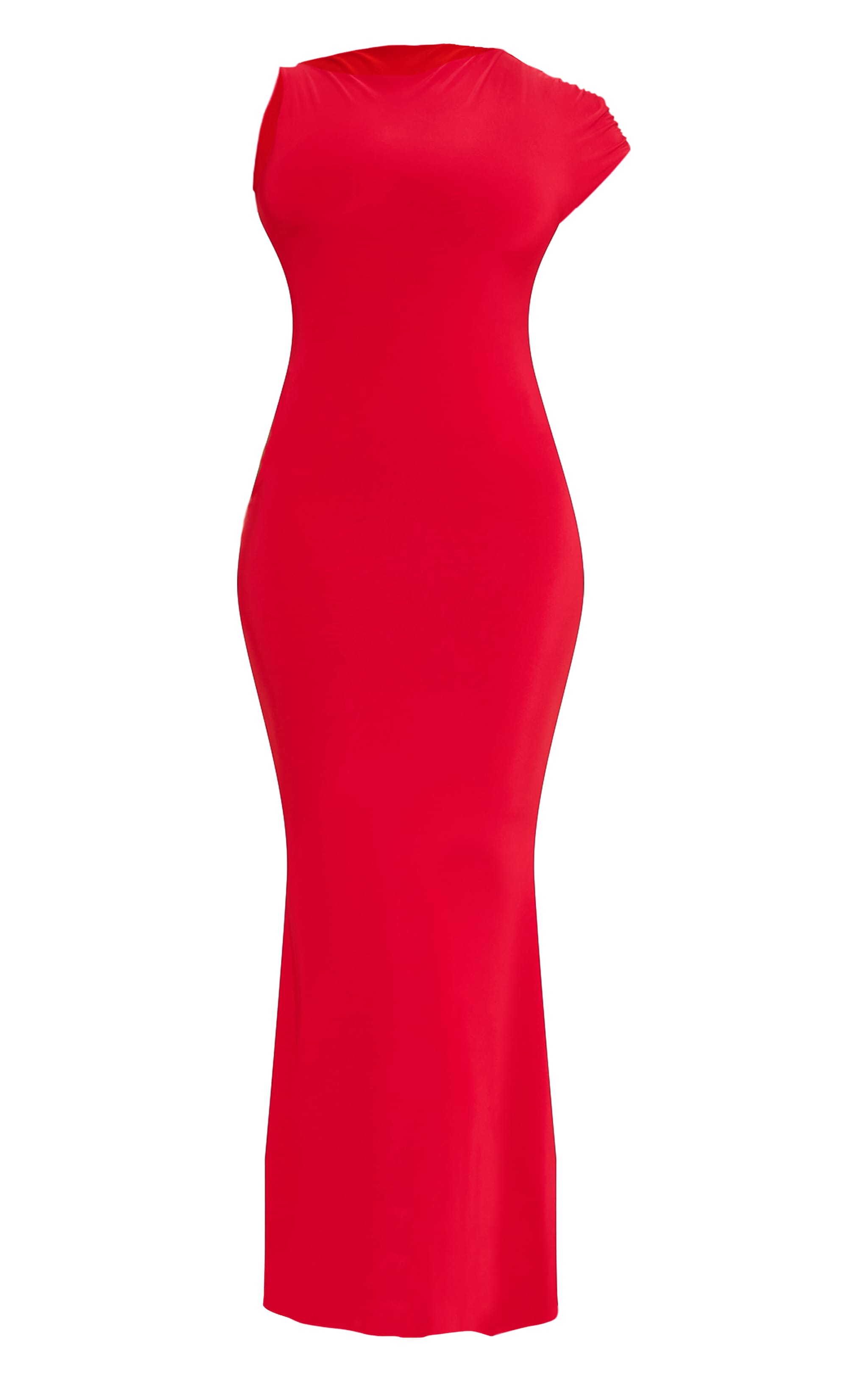 SHAPE red SLINKY FISHTAIL SLEEVELESS MAXI DRESS image 5
