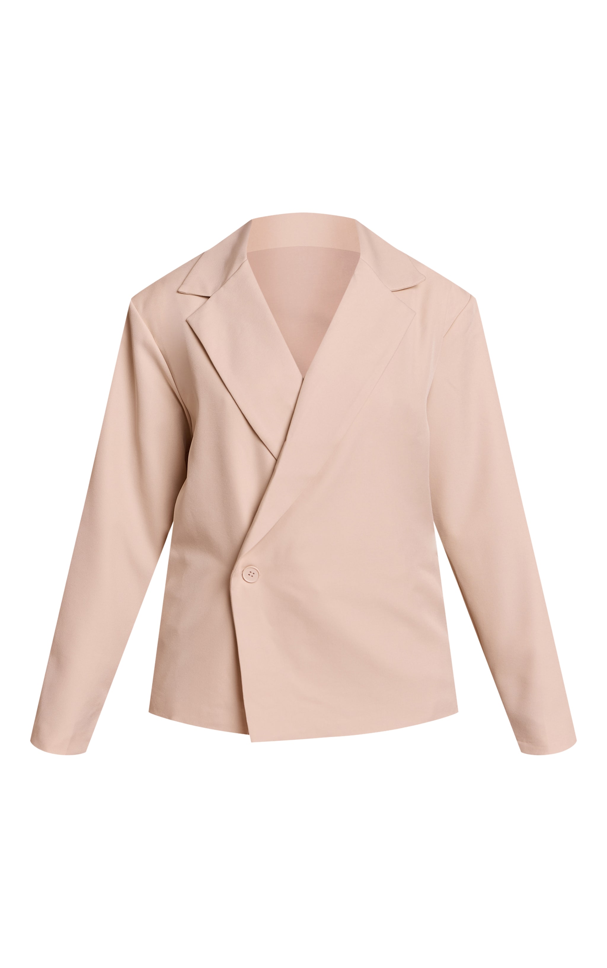 Petite Stone Oversized Boxy Crossover Blazer image 5