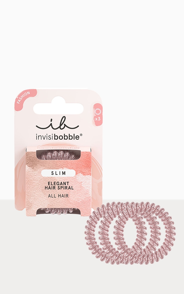 Invisibobble Lots de 3 chouchous en spirales fines - Pink Monocle image 2