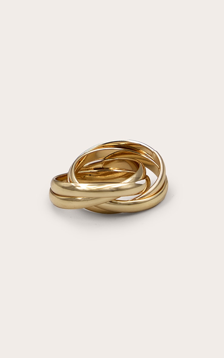 Gold Knot Twist Ring image 2