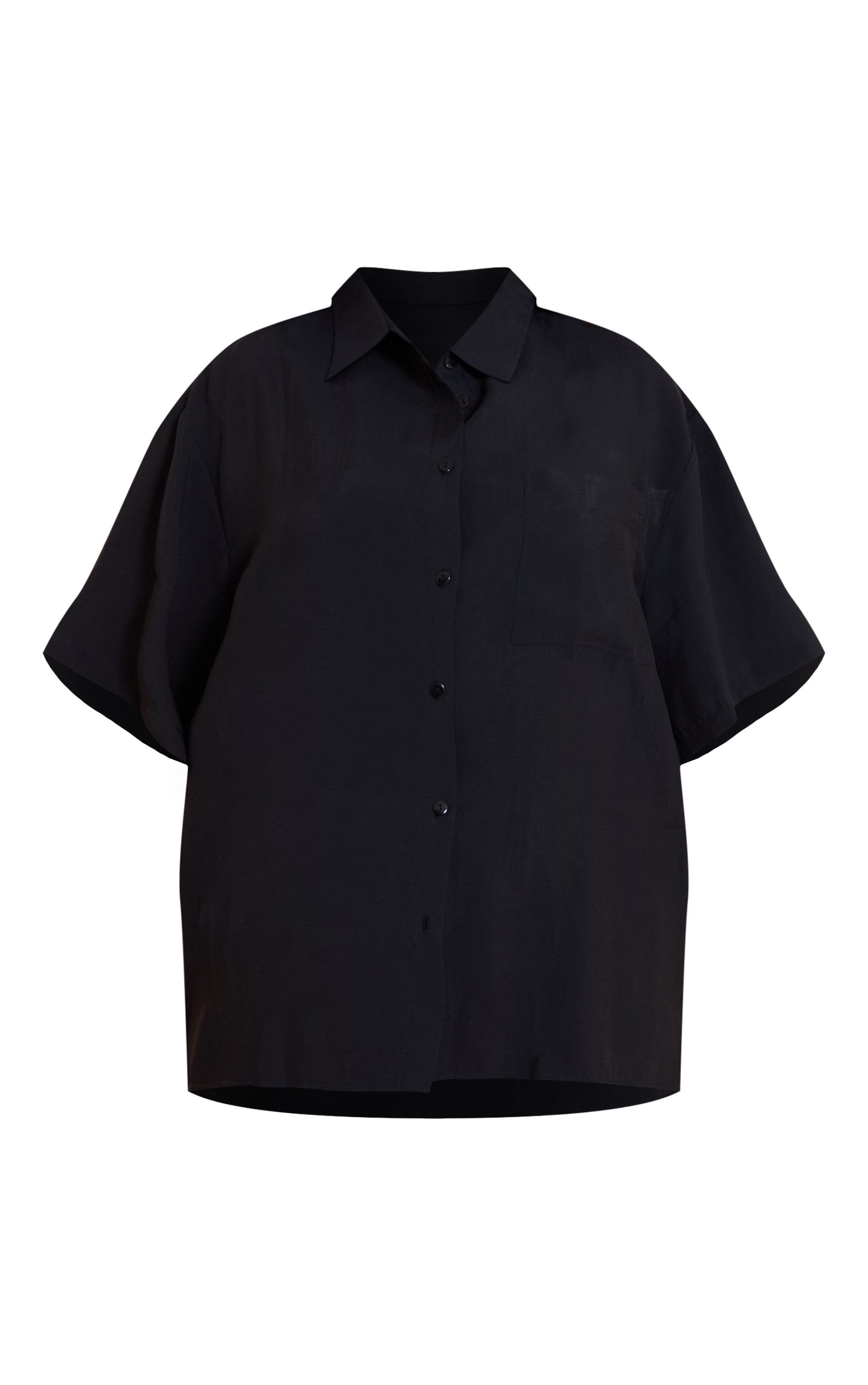Plus Black Button Up Shirt image 5