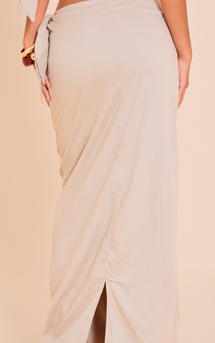 Petite Stone Mid Rise Maxi Skirt image 4