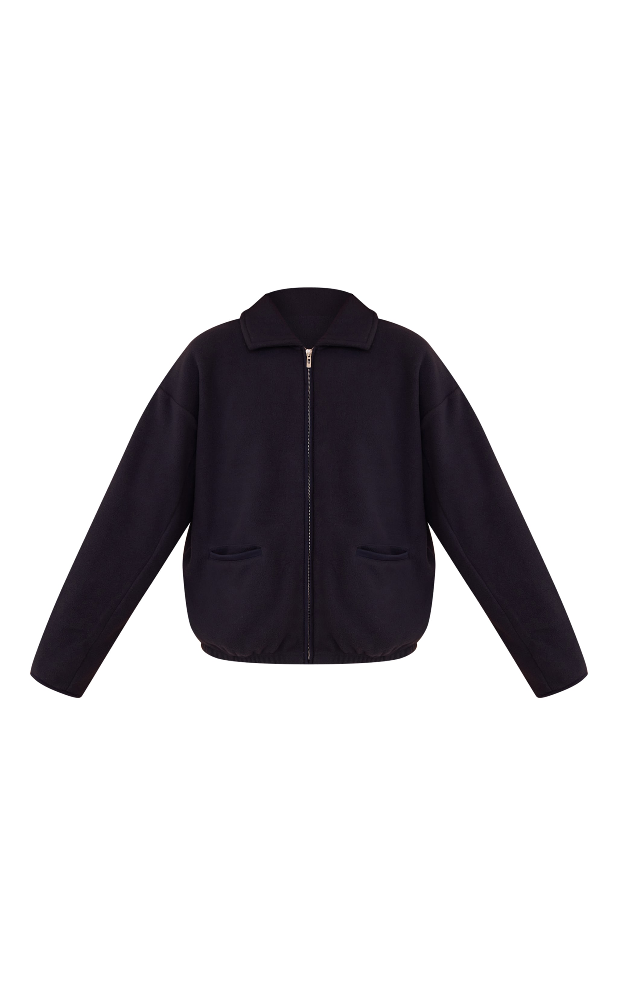 Navy Binding Zip Up Fleece  image 5