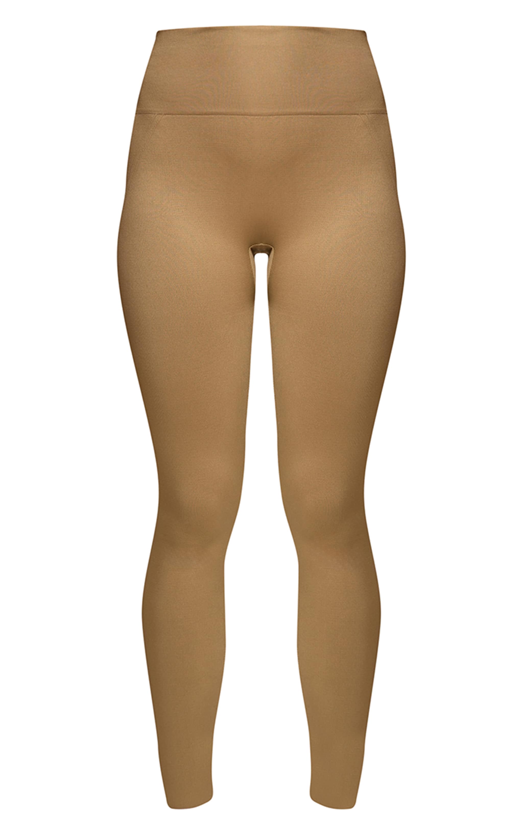 Olive Seamless Line Detail High Waisted Leggings image 5