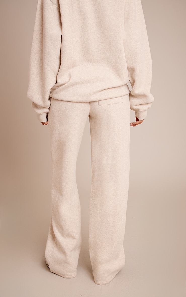 Tall Oatmeal Marl Straight Leg Sweat Pant image 3