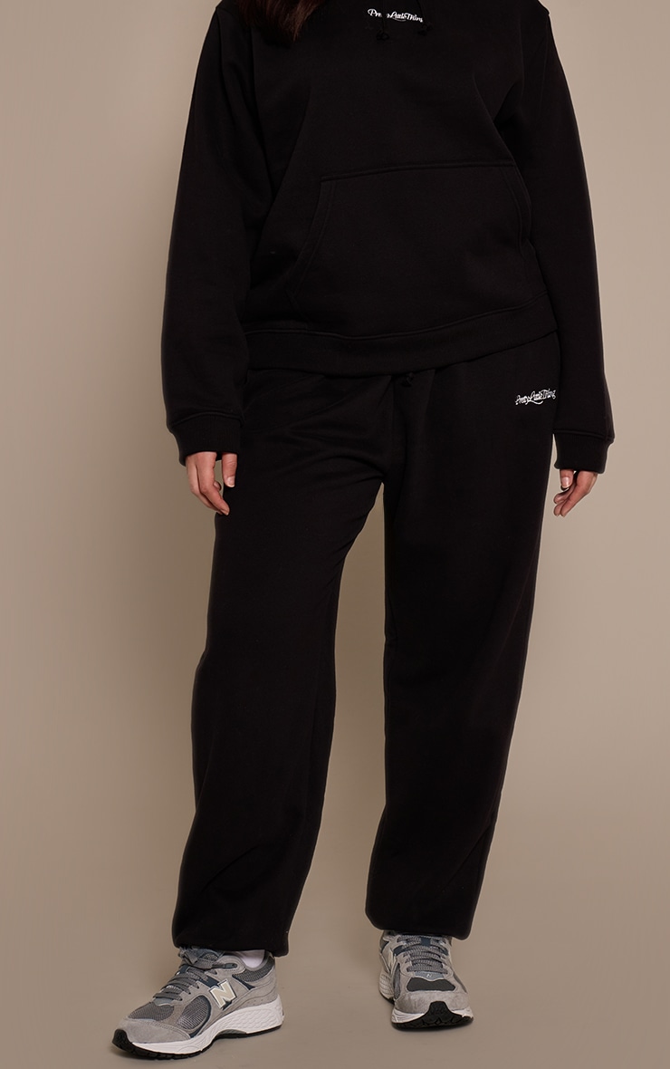 Plus Black Pretty Littte Thing Jogger image 2