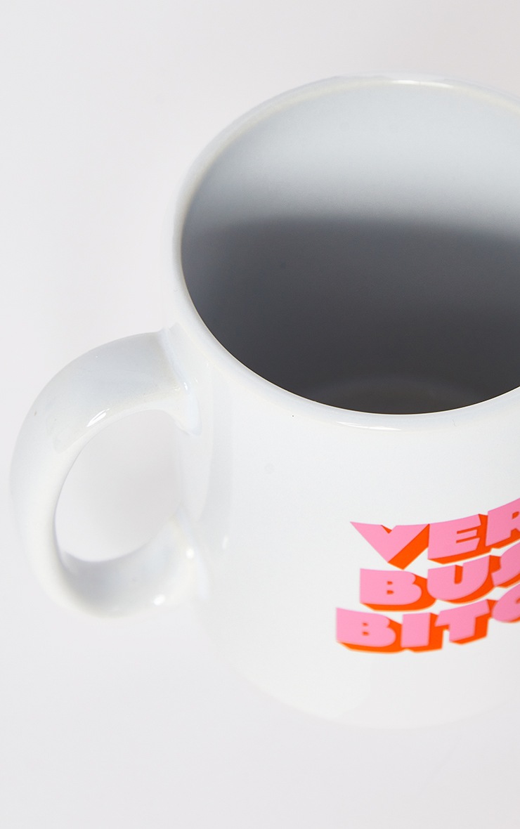 Mug blanc à slogan Very Busy Bitch image 5