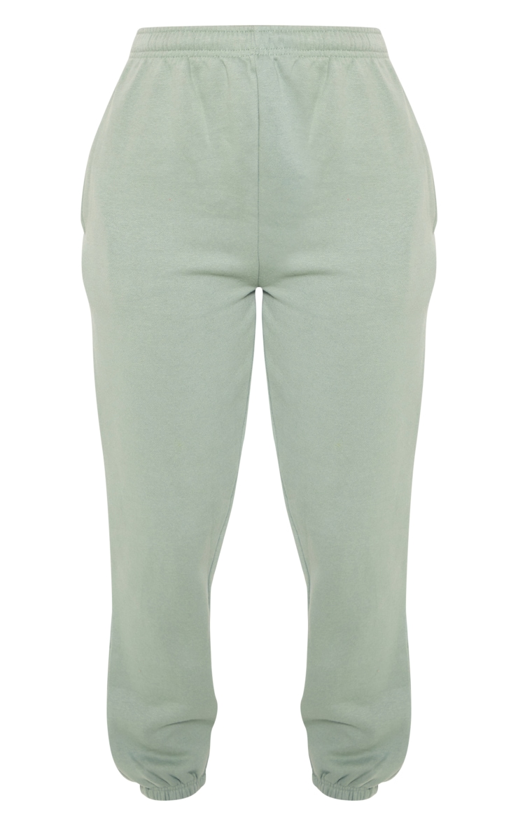 Smoke Green Sweat Cuffed High Waist Sweatpants image 5