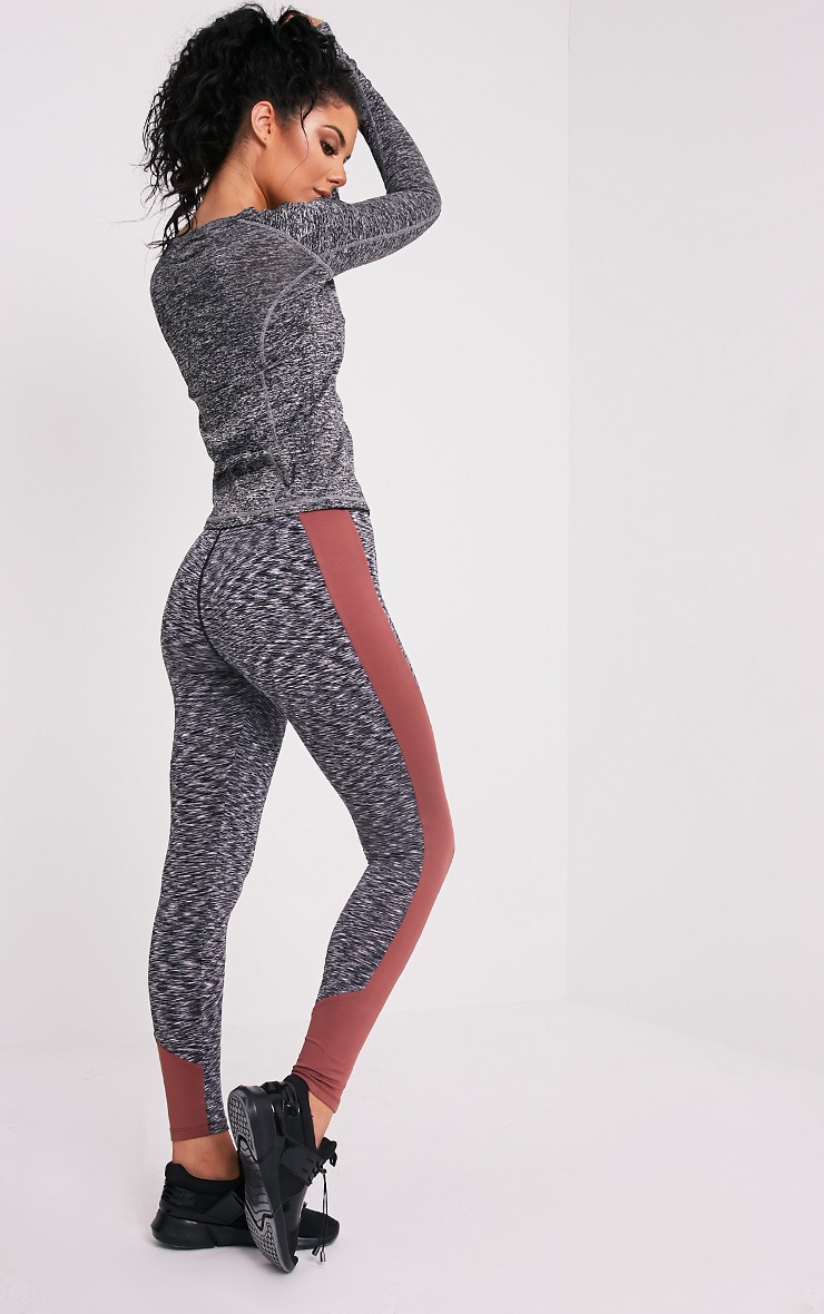 Nisha Mink Side Panel Gym Leggings Active PrettyLittleThing