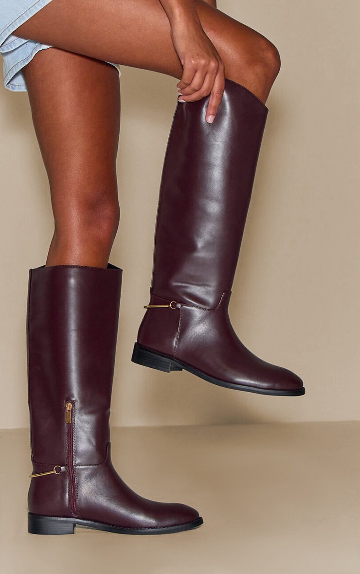 Plum Riding Knee Boot image 2