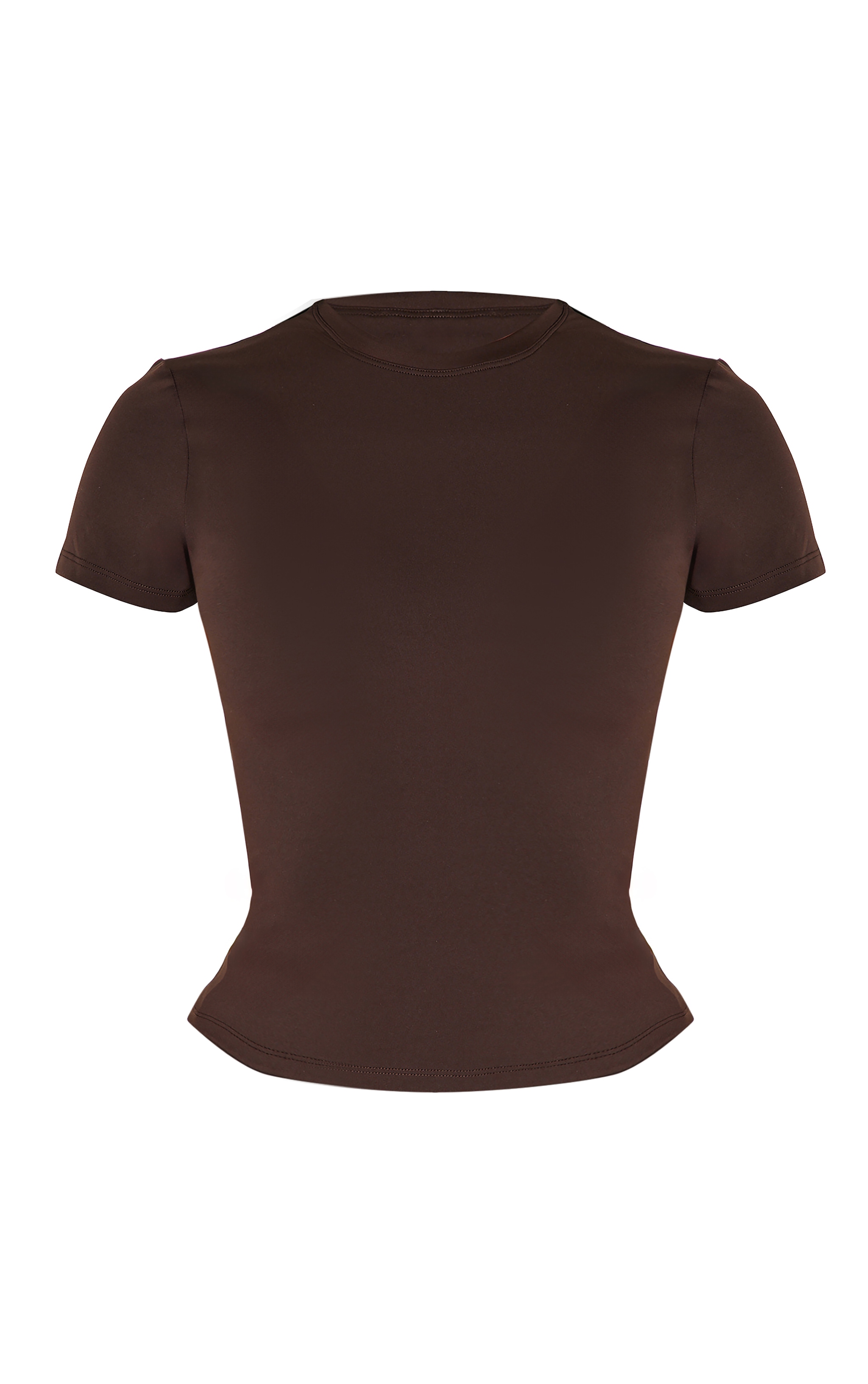 Petite Top de sport long en Sculpt espresso à manches courtes image 5