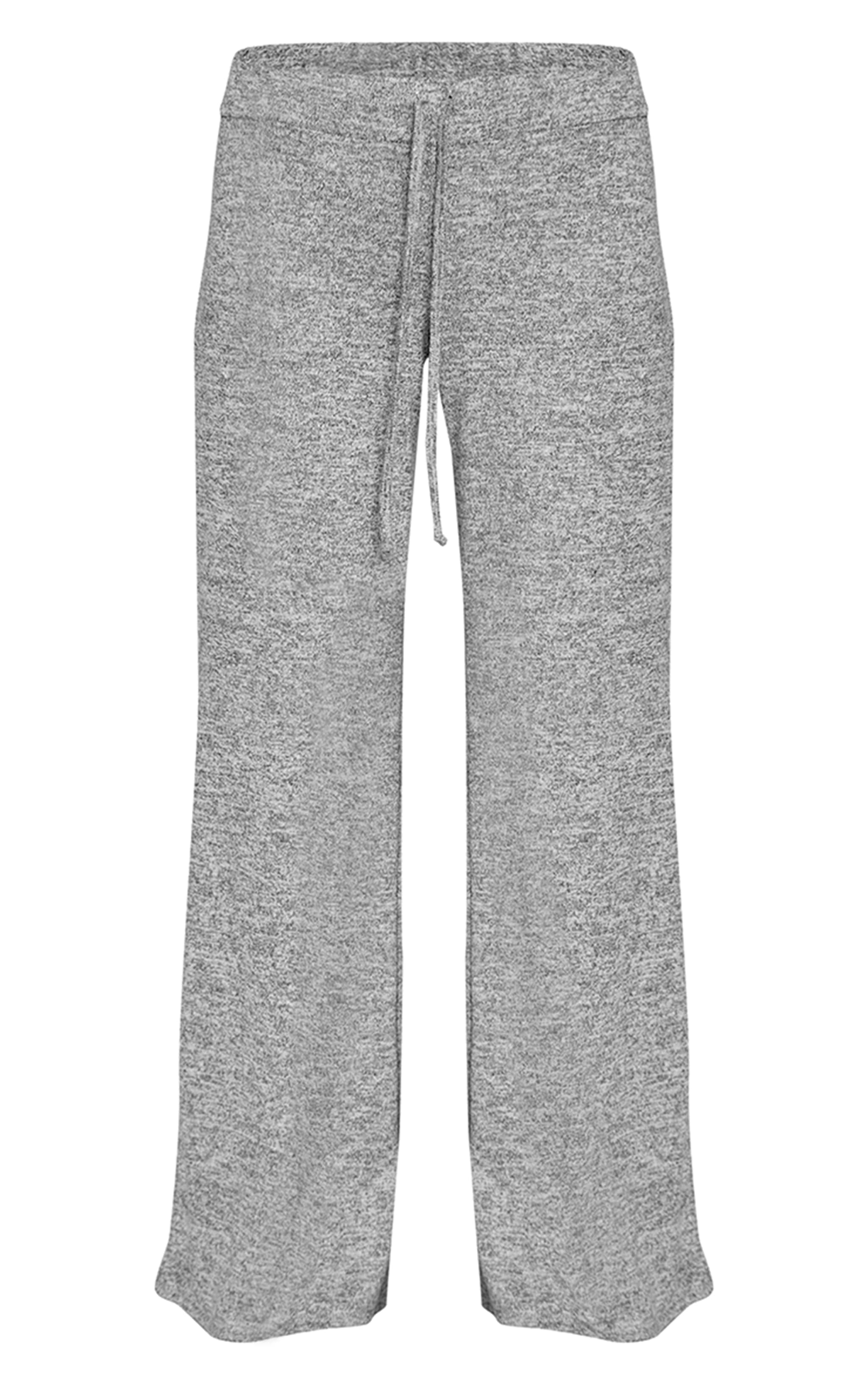 Grey Melange Elasticated Trousers image 5