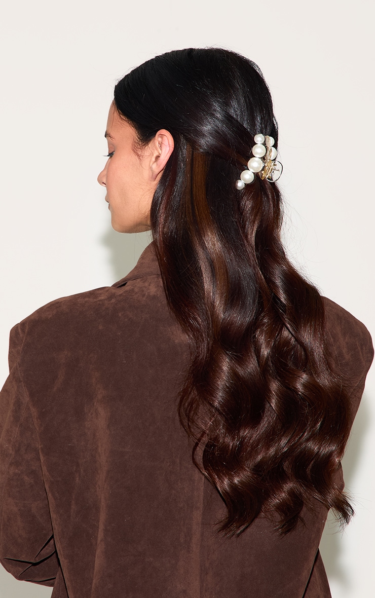 Clear Pearl Hair Claw image 3