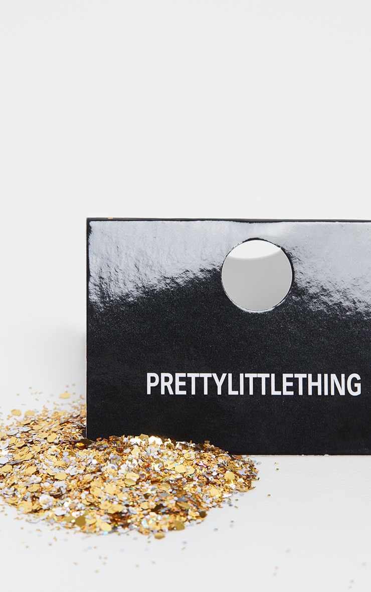 PRETTYLITTLETHING Beauté Paillettes chunky dorées image 3