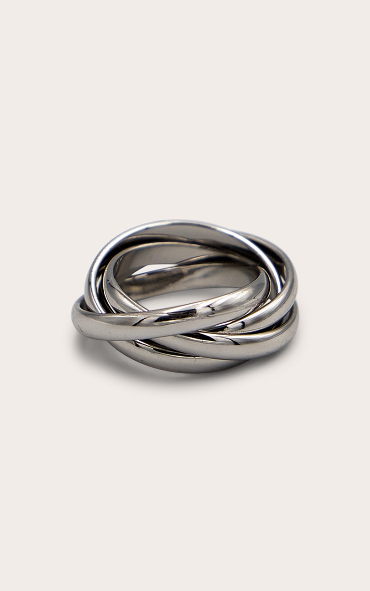 Silver Knot Twist Ring image 2