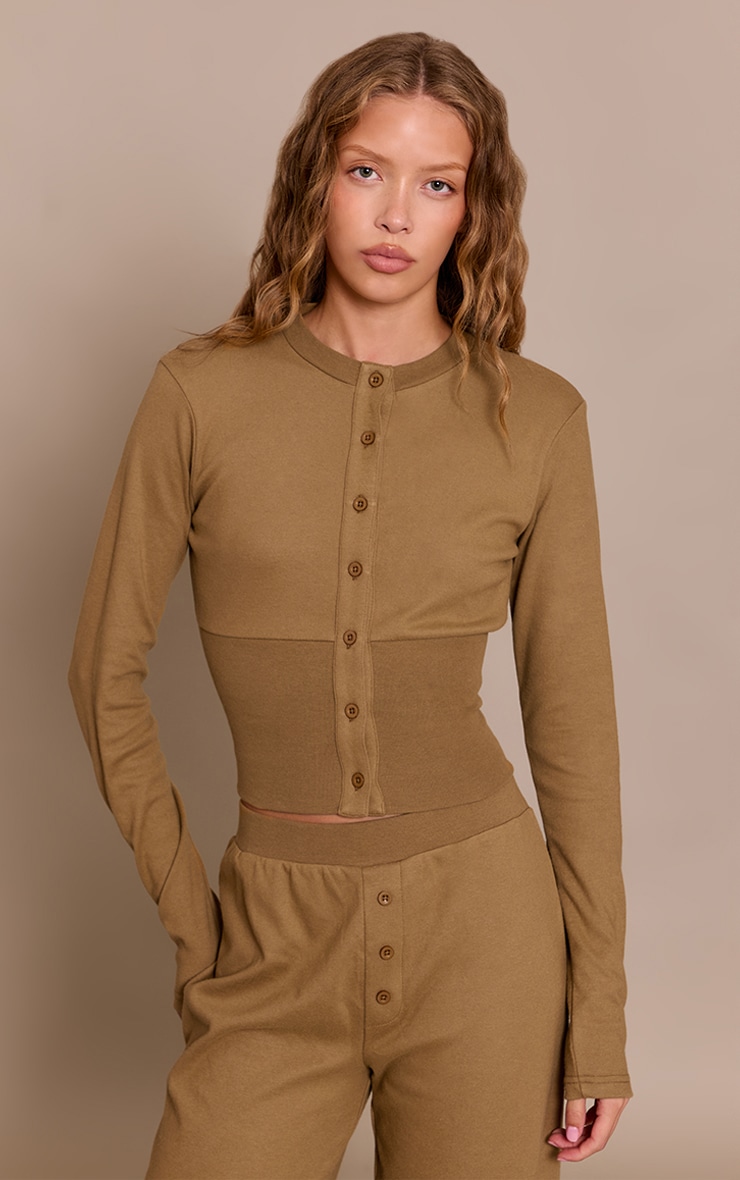 Taupe Super Soft Top image 1