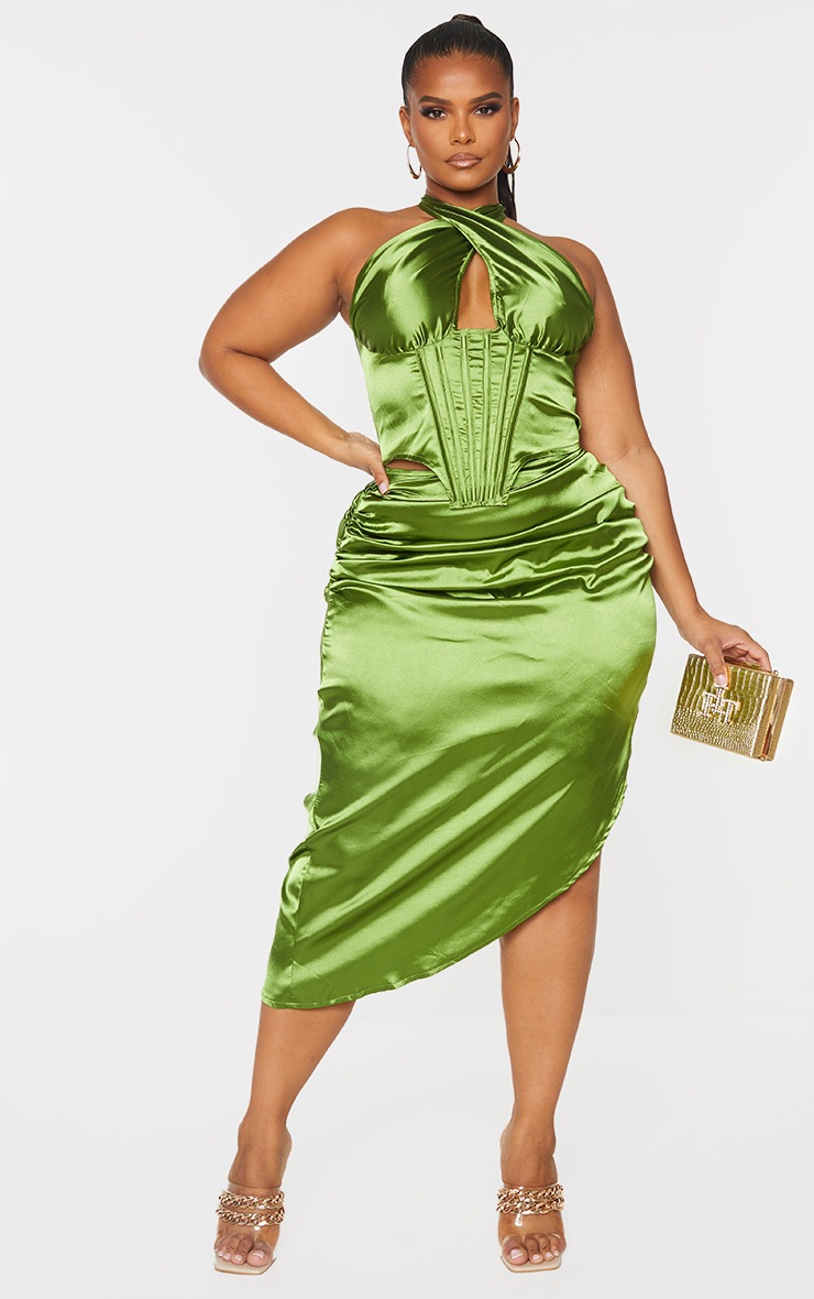 olive green midi