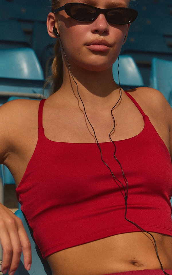 Bralette de sport ultime rembourrée rouge