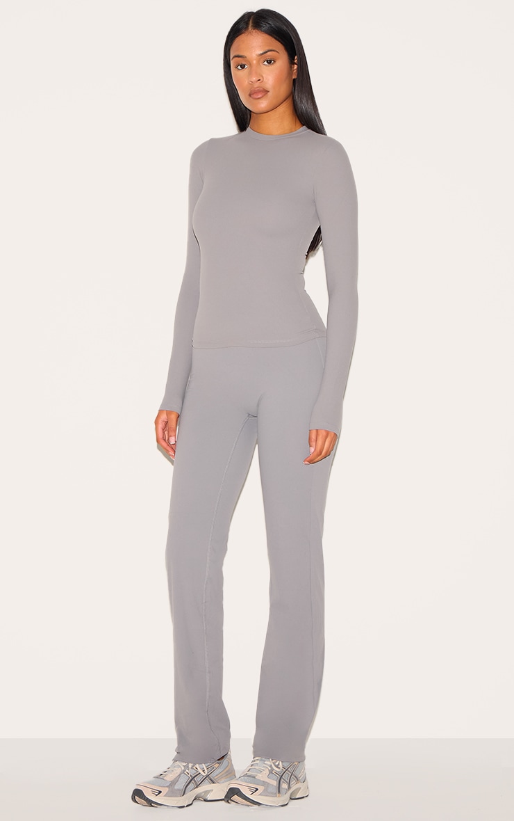 Tall Charcoal Contour Sculpt Long Sleeve T Shirt image 3