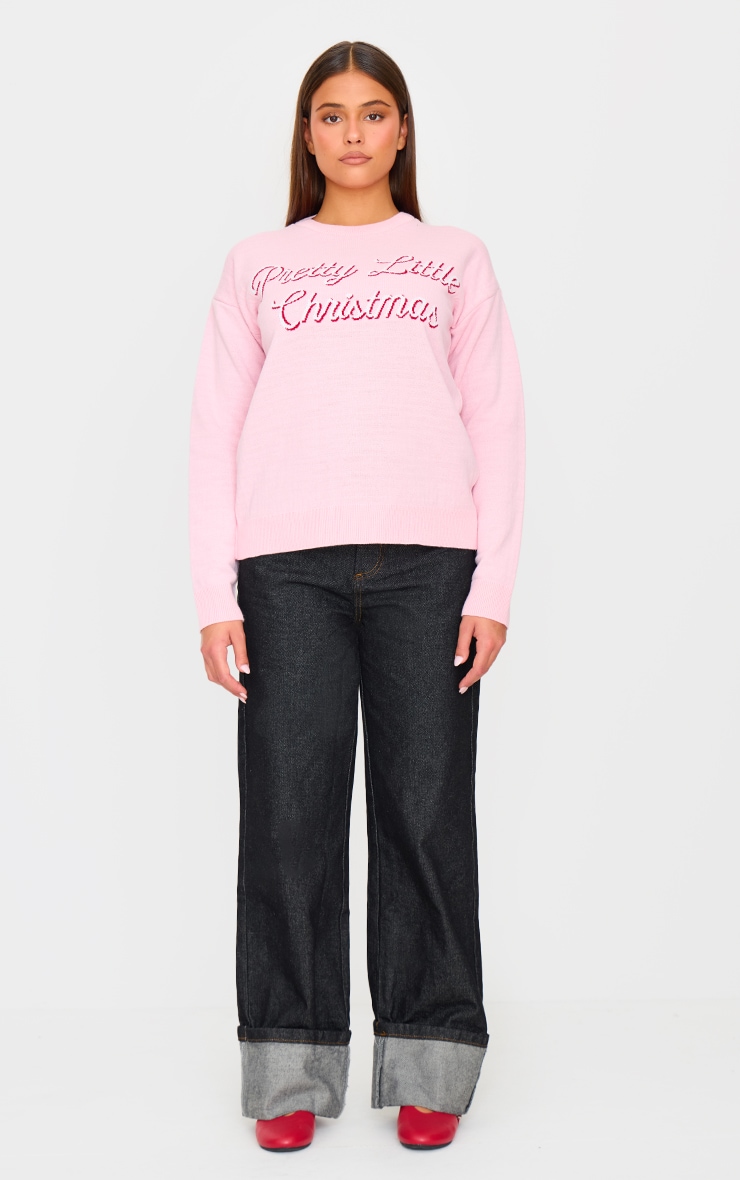 Pink Pretty Little Christmas Jumper image 3