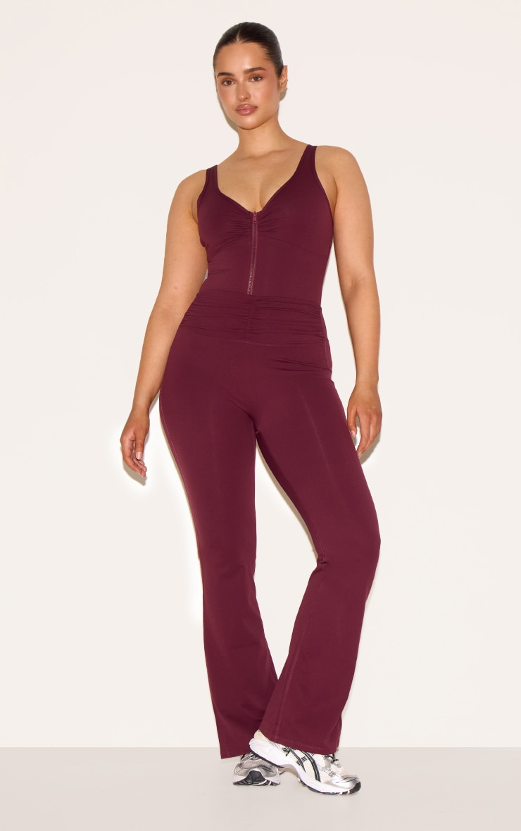 Shape Wine Active Ruched Zip Front Bodysuit image 3