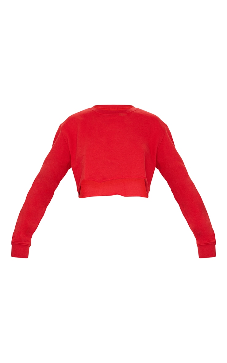 Red Ultimate Cropped Sweater image 5