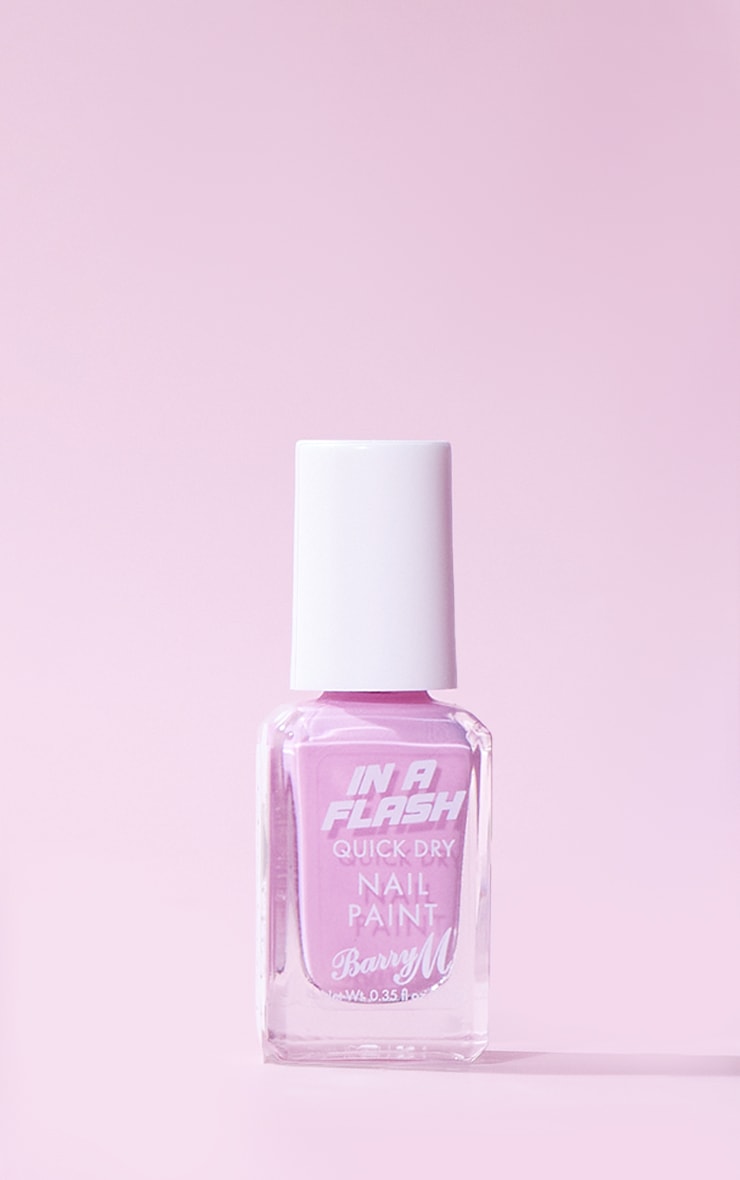 Barry M In A Flash Quick Dry Nail Paint Runaway Rose 10ml image 1