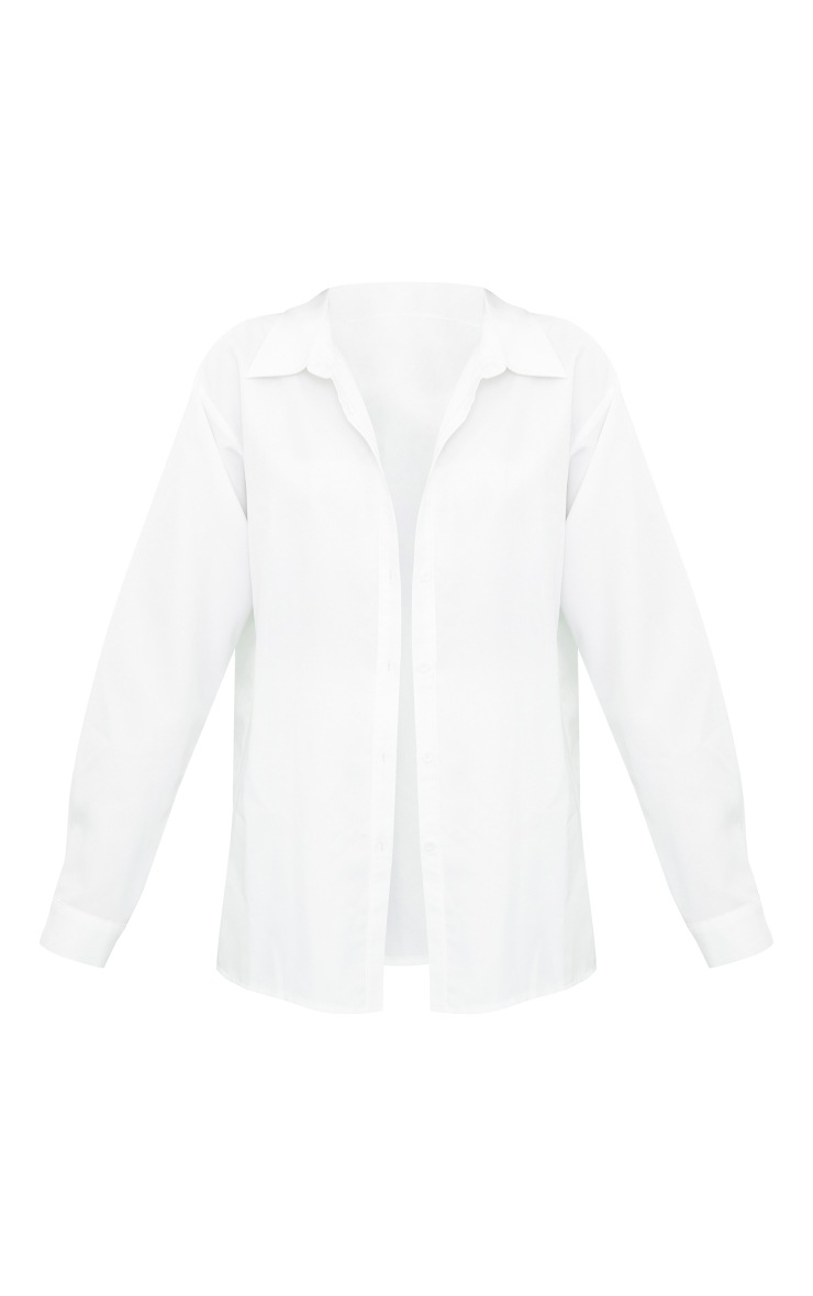 Oversized white on sale button up shirt