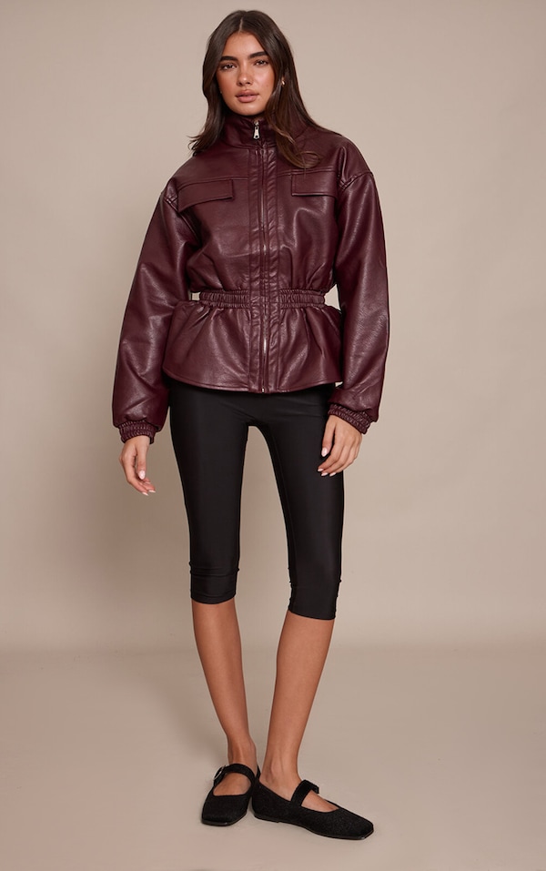 Coal Polyamide Capris