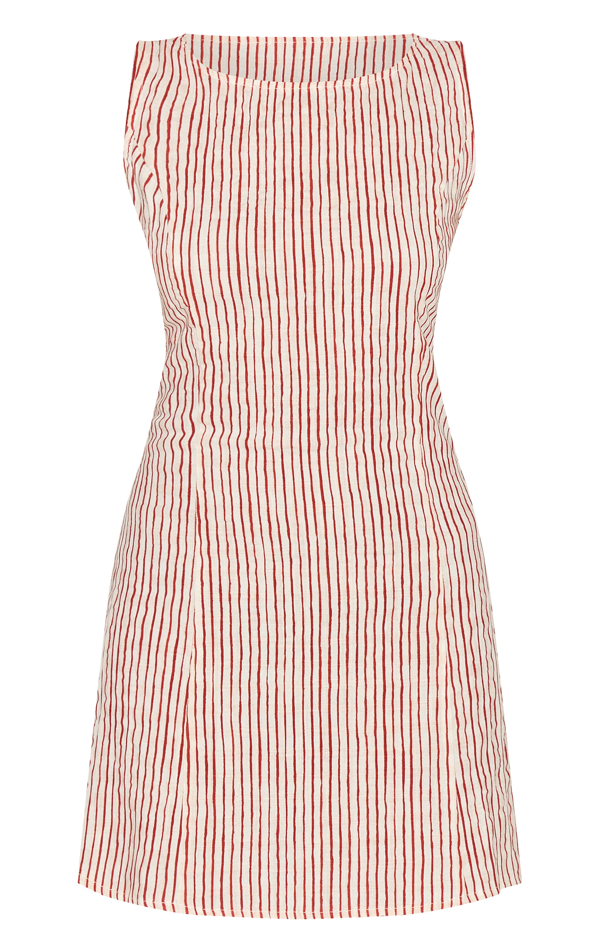 Red Striped Boat Neck Dress | Dresses | PrettyLittleThing USA
