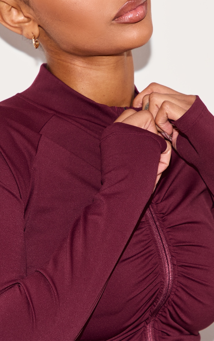 Shape Wine Active Ruched Zip Sports Jacket image 4