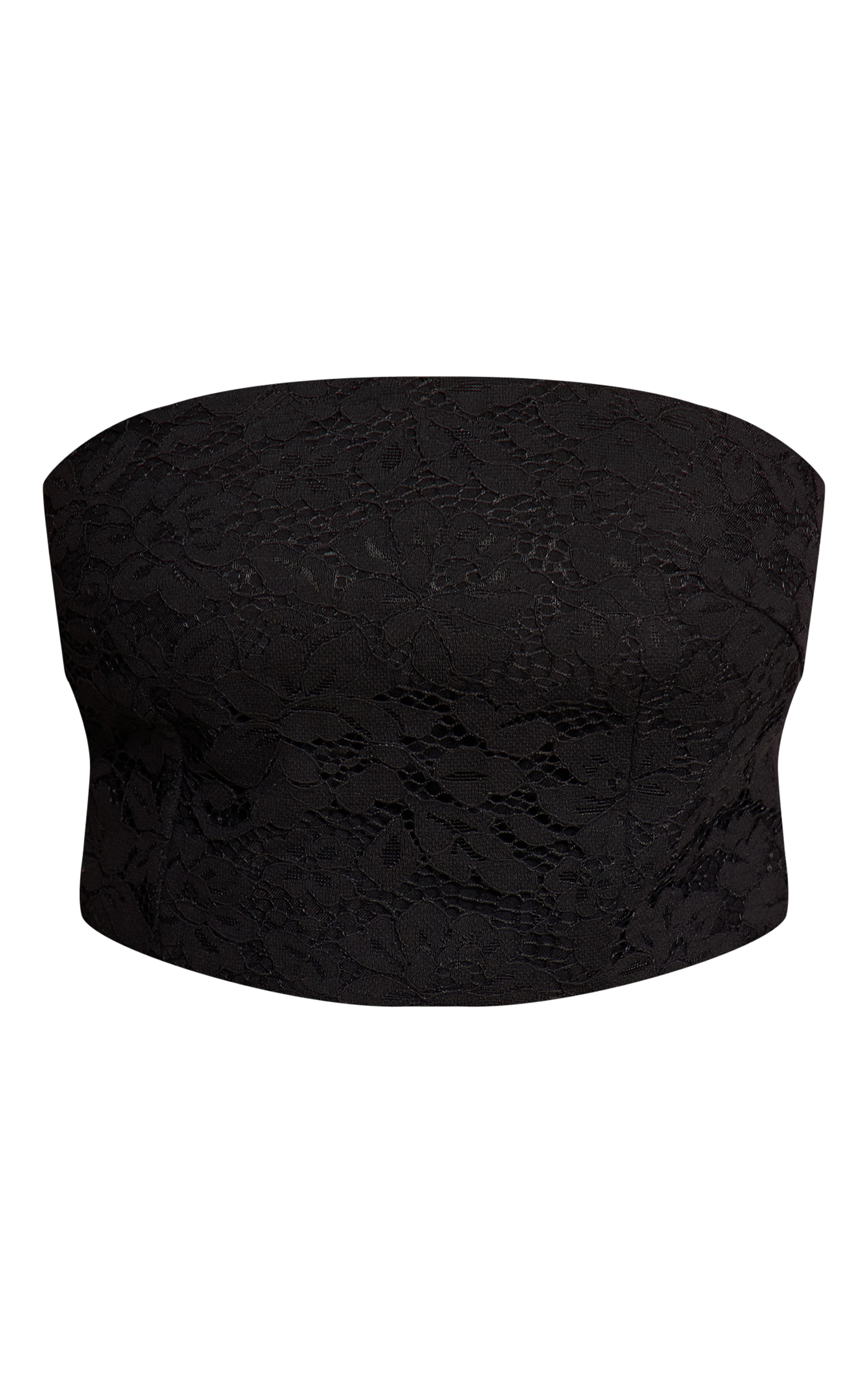 Shape Black Lace Bandeau Crop Top image 5