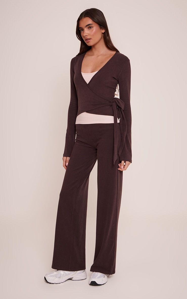 PLT Mocha Soft Cotton Yoga Flares image 2