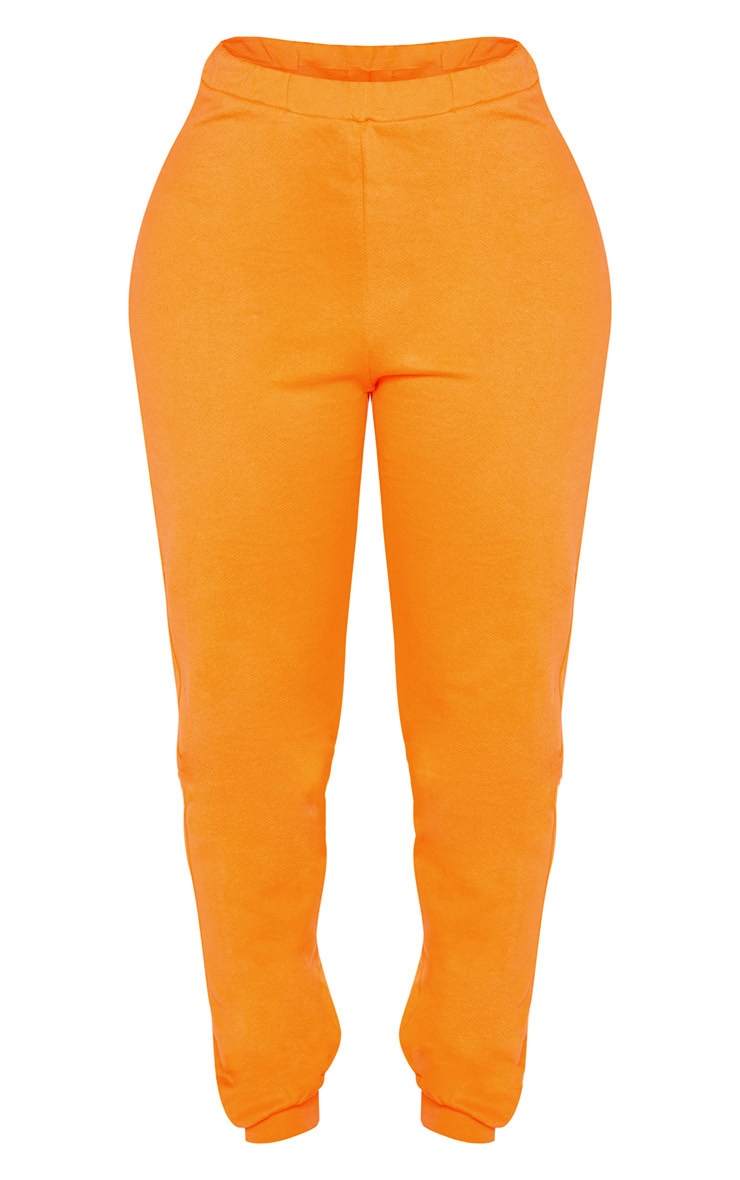 Shape Bright Orange Elastic Bottom Joggers PrettyLittleThing