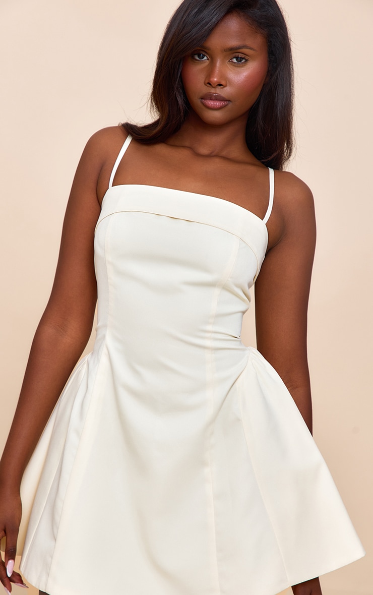 Butter Cream Structured Shift Dress image 4