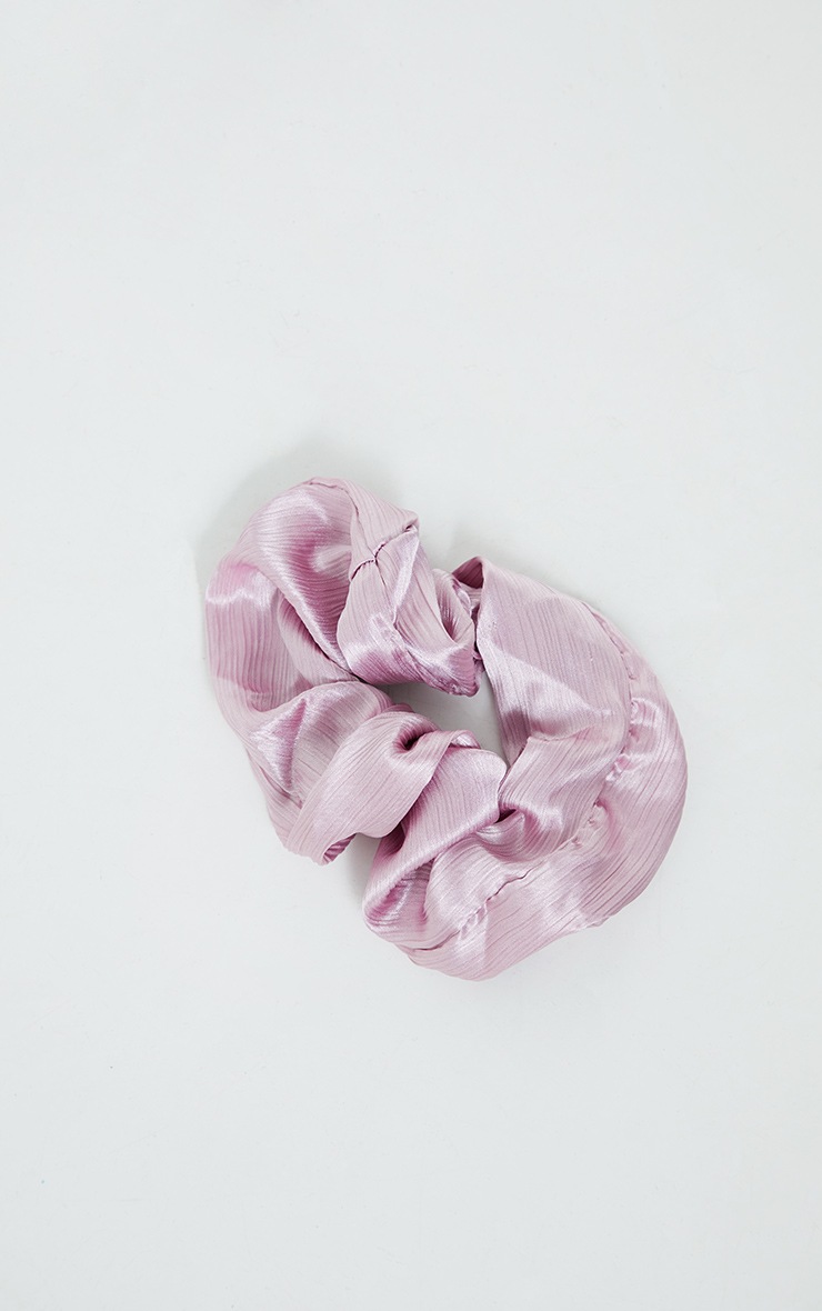 Clay Pink Oversized Satin Scrunchie