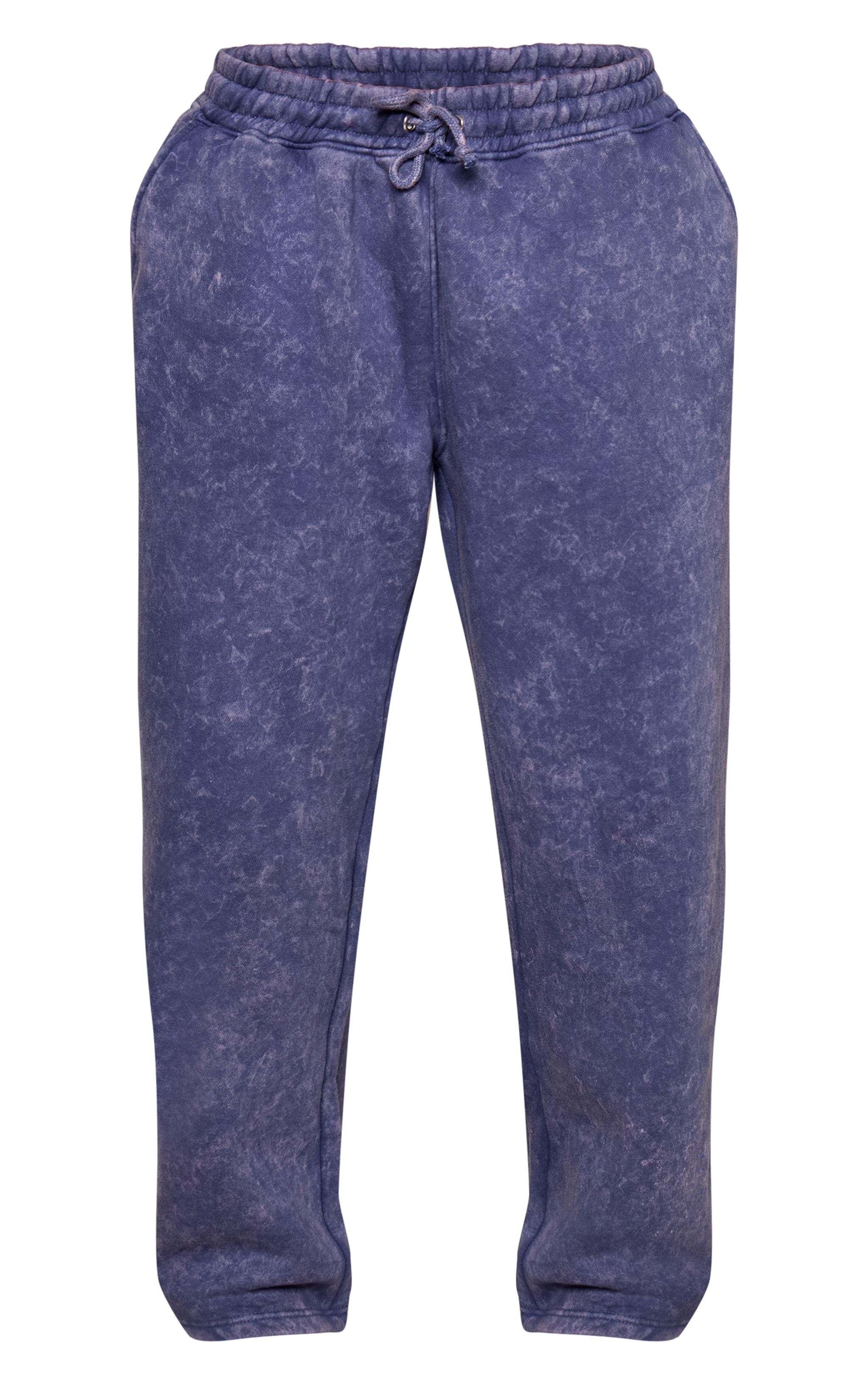 PRETTYLITTLETHING Shape Navy Wide Leg Sweatpants image 5