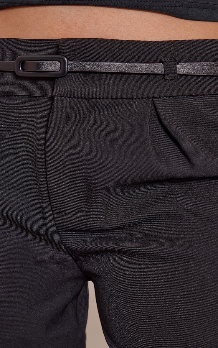 Black Woven Belt Detail Capri's image 4
