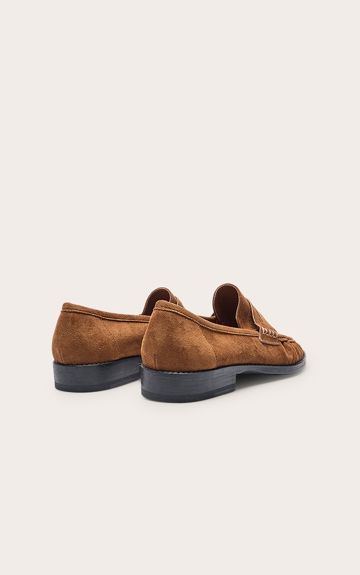 Mocassins en suédine taupe image 4