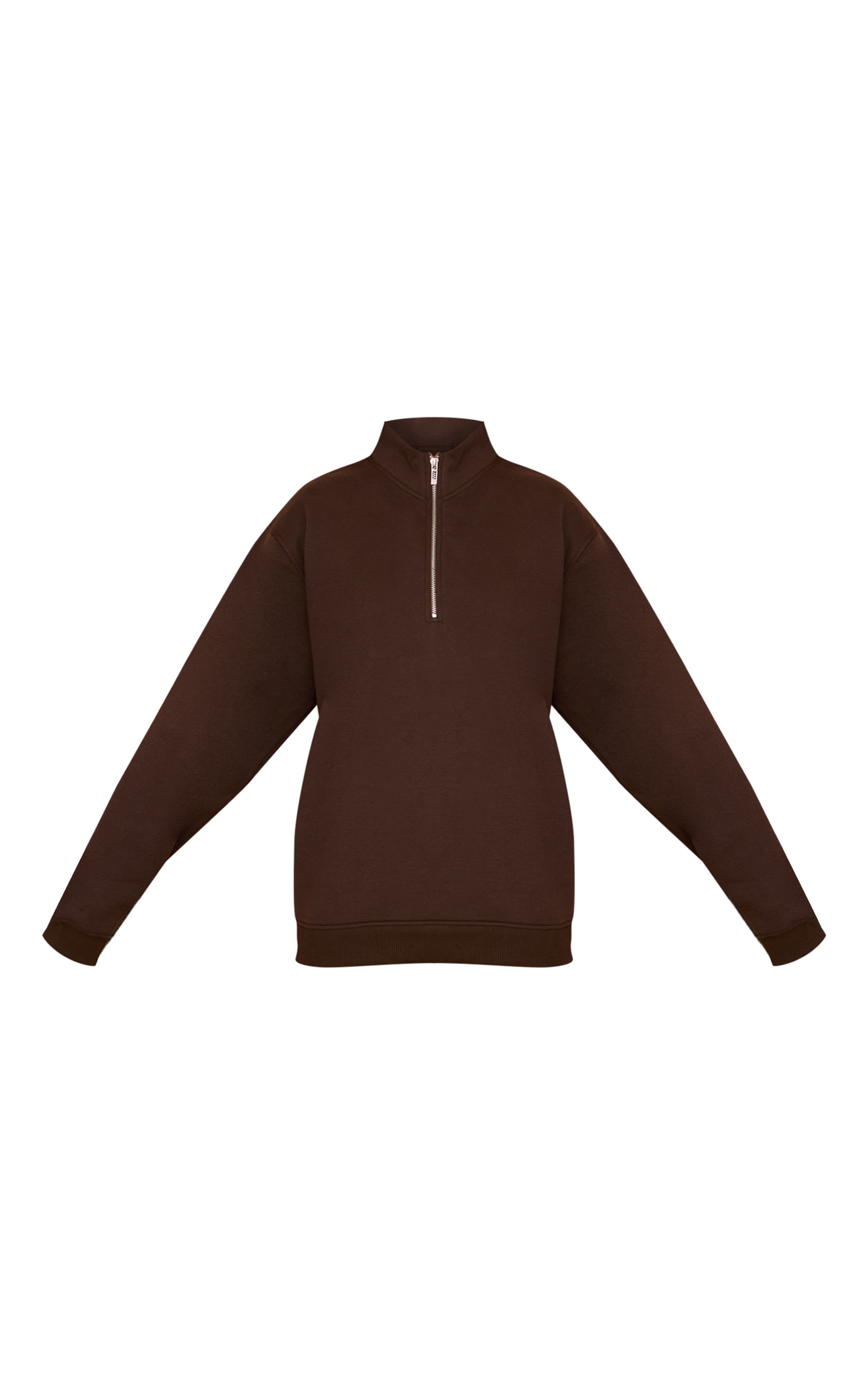 Sweat en coton polaire espresso à quart de zip image 5