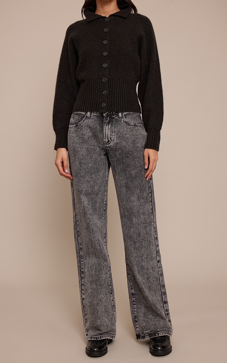 Tall Washed Grey Low Rise Boyfriend Jeans image 2