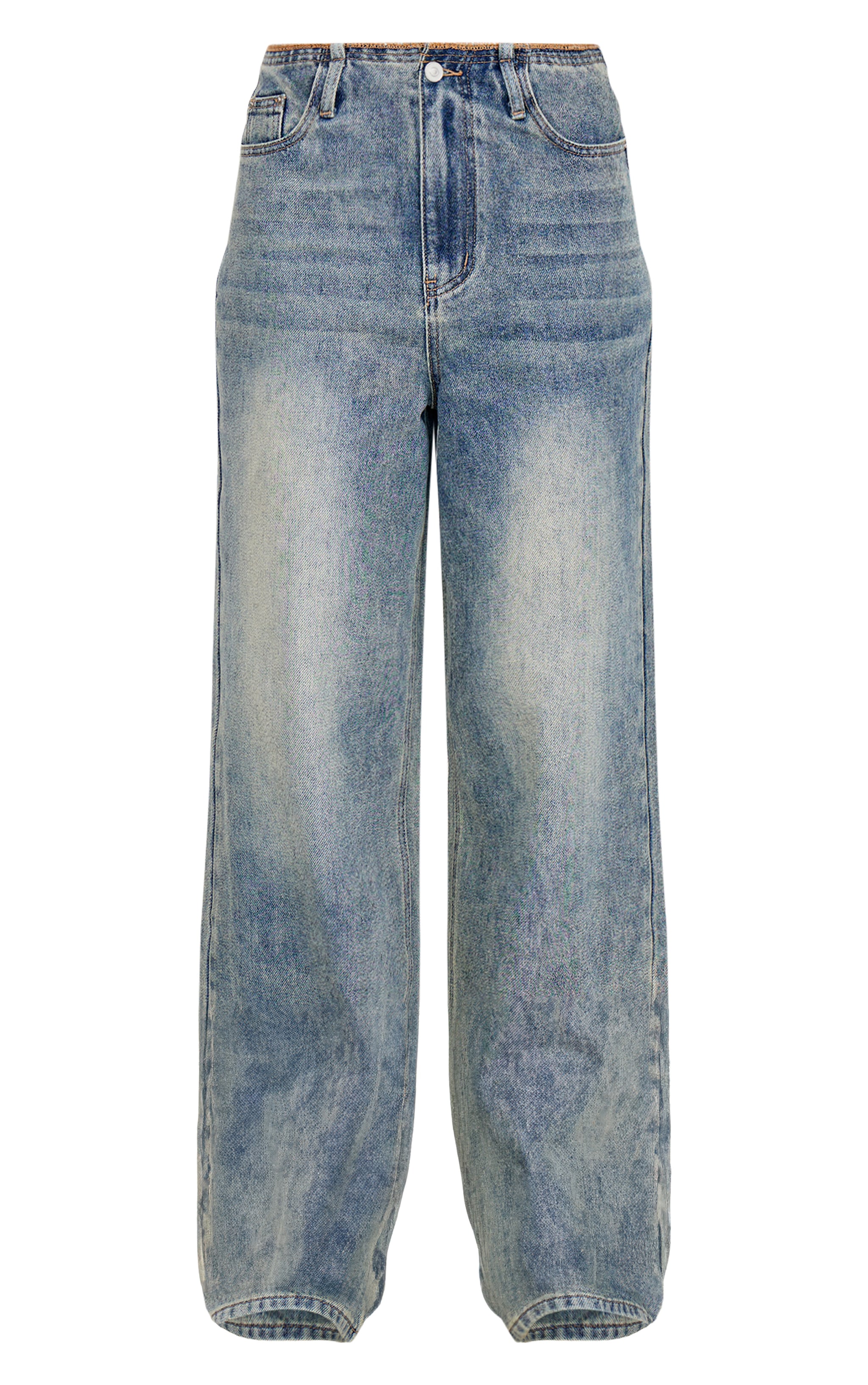 Tall Vintage Wash Raw Waist Mid Rise Jeans | Tall | PLT IRE