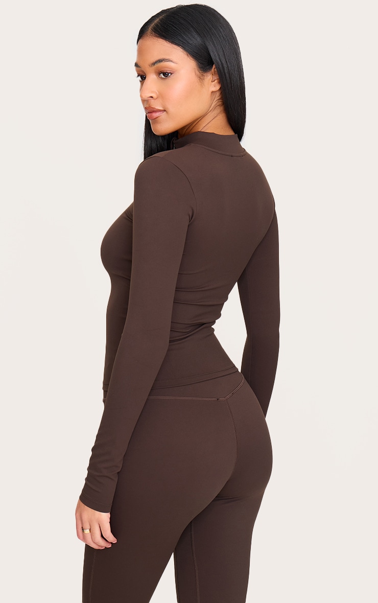 Tall Espresso Basic Sculpt Zip Jacket image 2